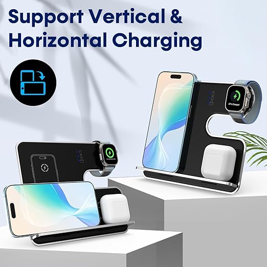 JBQ WIC-04 3-in-1 Wireless Charger gamingstore JBQ WIC-04 3-in-1 Wireless Charger gamingstore